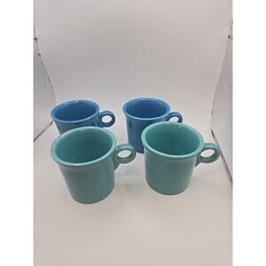 Vintage Fiestaware HLC Homer Laughlin USA Coffee Mugs Lot Of 4